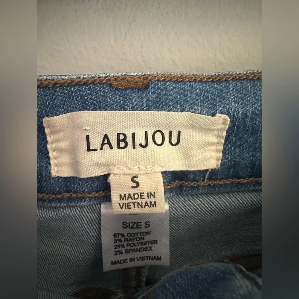 La Bijou Sexy Lace Up Jeans High Rise Skinny Size Small